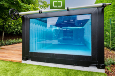 20ft container pool en kantoor