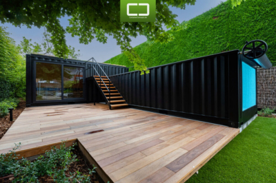 20ft container pool en kantoor