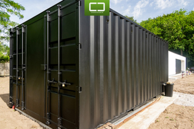 20ft Container Tuinhuis zijaanzicht